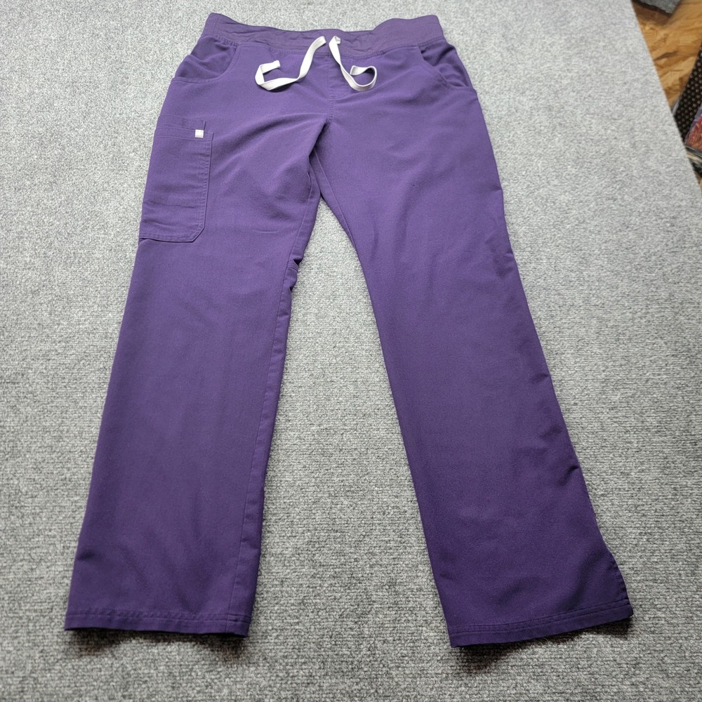 Figs Technical Collection Purple Scrub Pants Womens Medium T21004 Cargo
